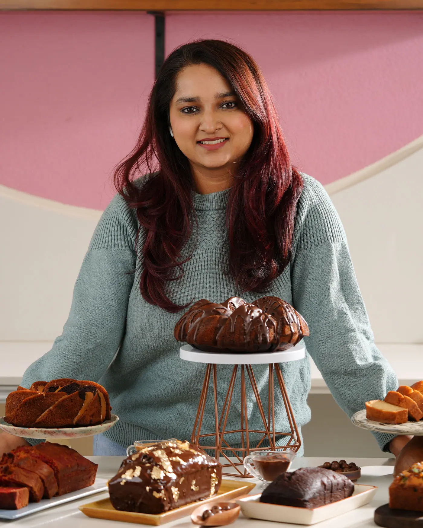 Anshita in her studio