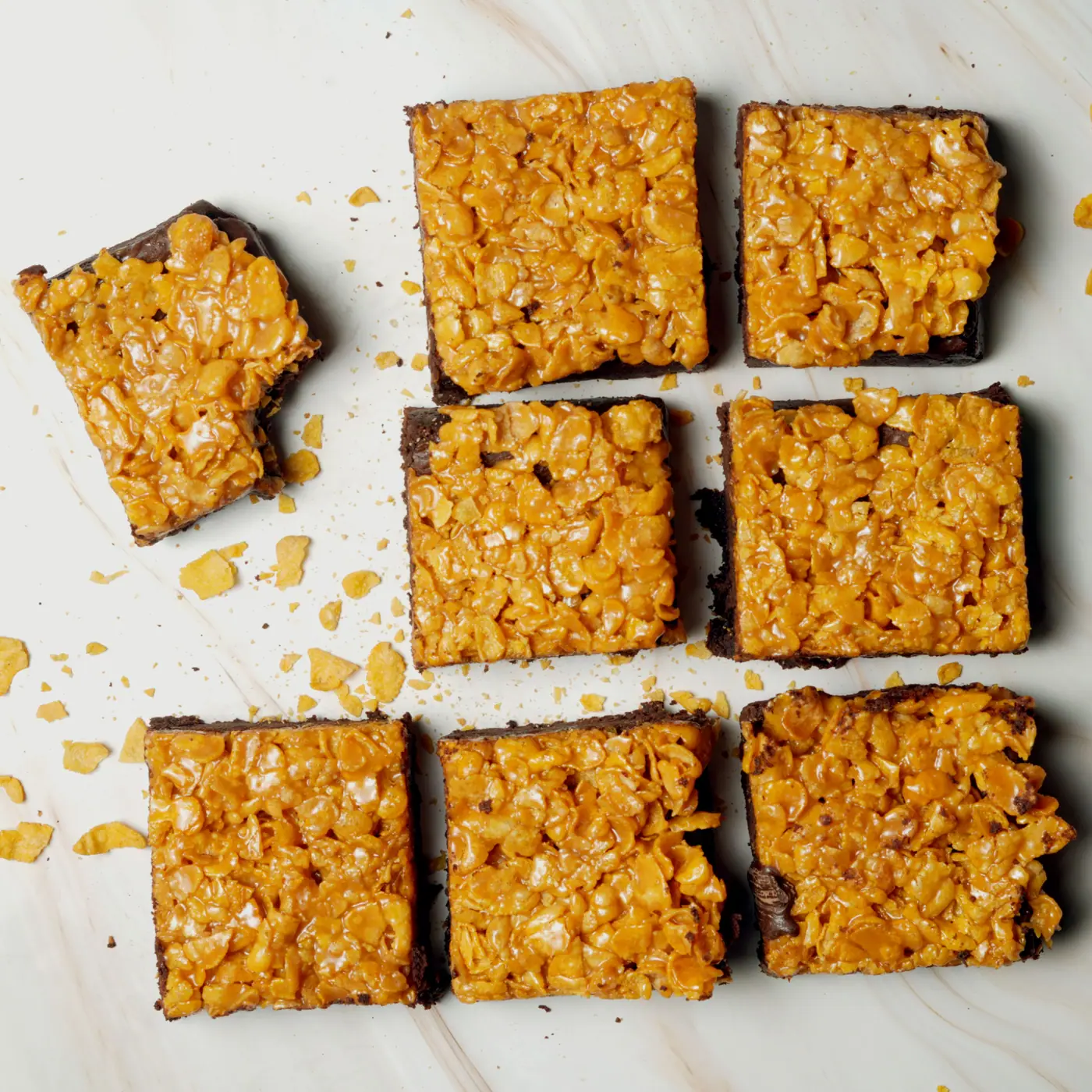 Cornflake caramel bars