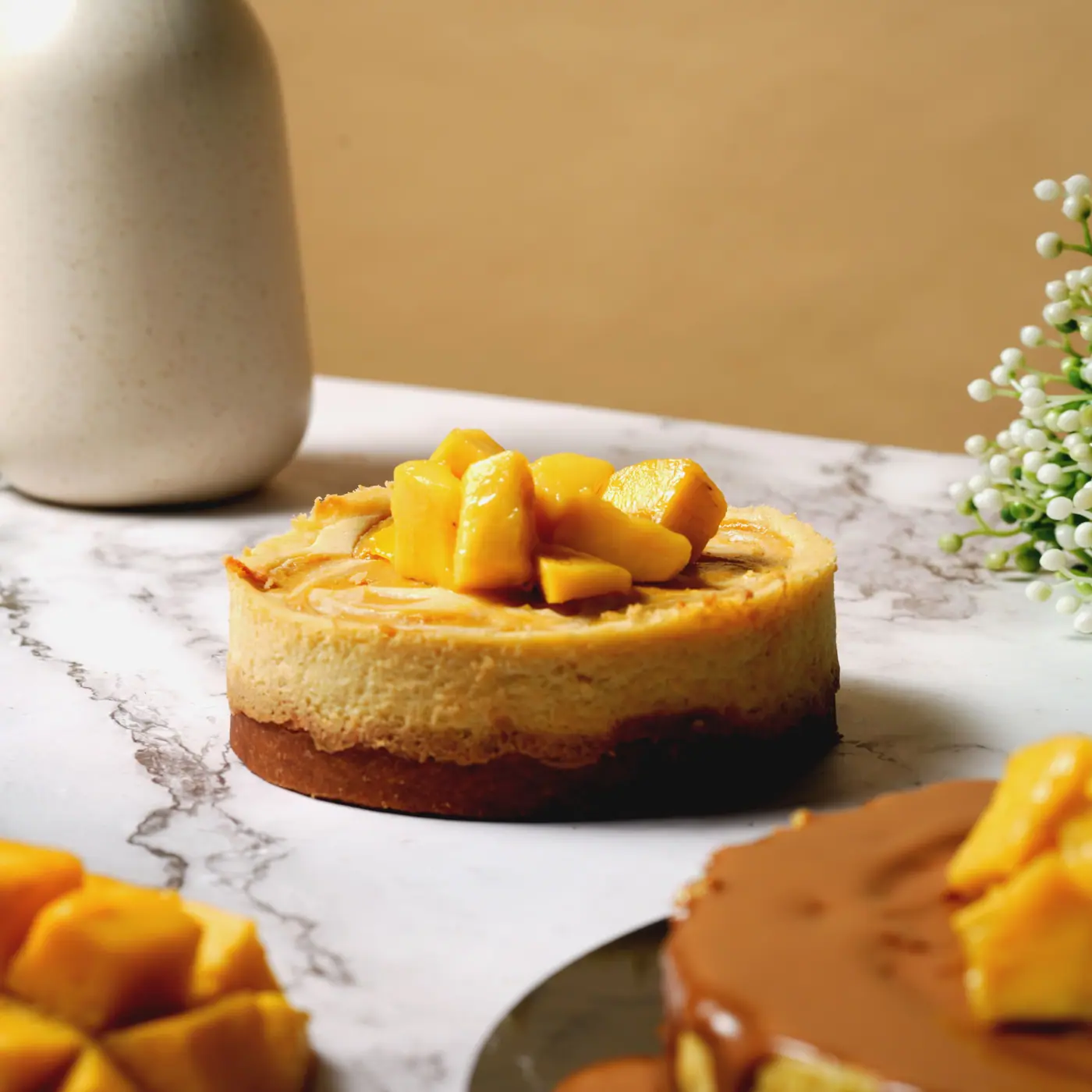 Mango cheesecake