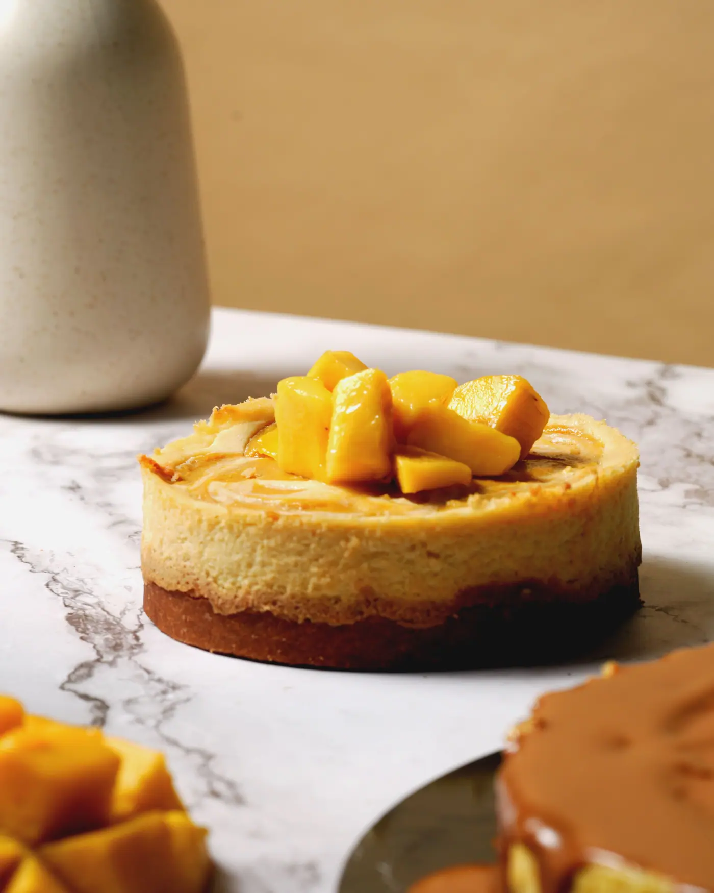 Mango cheesecake